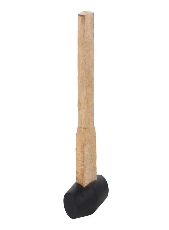 Tunir Professional Rubber Mallet Hammer Head with Wooden Handle, 1.75'' Inch - Image 2